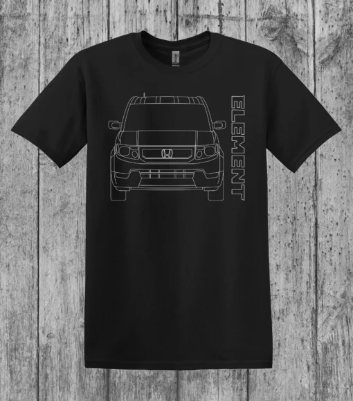 Honda Element Outline Silhouette Front End T-Shirt