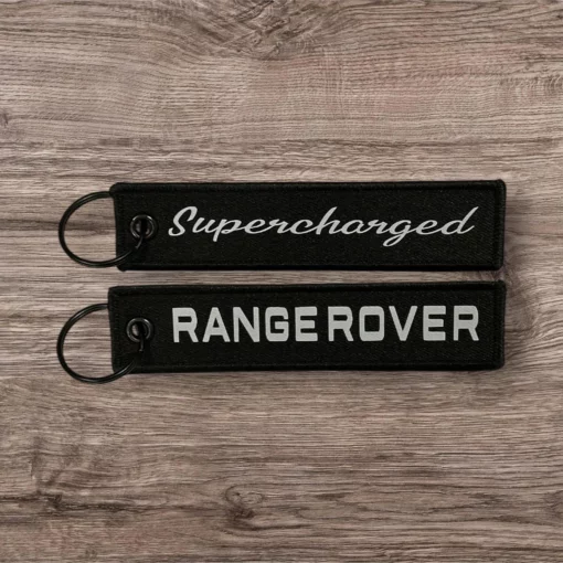 Supercharged Range Rover Key Tag - Embroidered & Printed