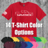 Ford Maverick 2025 - Outlined Silhouette T-Shirt w/ American Flag
